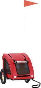 vidaXL Przyczepka rowerowa dla zwierząt, tkanina Oxford i żelazo 2