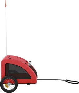 vidaXL Przyczepka rowerowa dla zwierząt, tkanina Oxford i żelazo 6