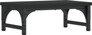 vidaXL Podstawka pod monitor, czarna, 37x23x14 cm 2