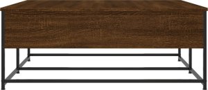 vidaXL Stolik kawowy, brązowy dąb, 100x99x40 cm 7