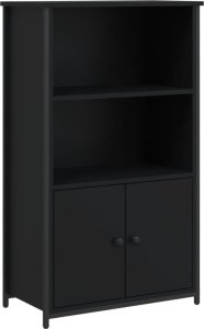 vidaXL Szafka, czarna, 62x32x103,5 cm, materiał drewnopochodny 2