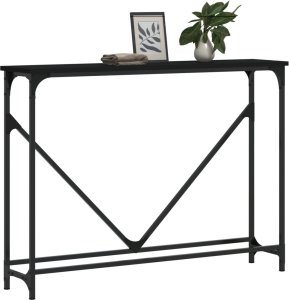 vidaXL Stolik konsolowy, czarny, 102x22,5x75 cm 3