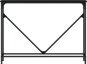 vidaXL Stolik konsolowy, czarny, 102x22,5x75 cm 4