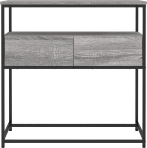 vidaXL Stolik konsolowy, szary dąb sonoma, 75x40x75 cm 6