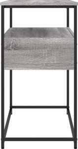 vidaXL Stolik konsolowy, szary dąb sonoma, 75x40x75 cm 7