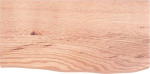 vidaXL Blat do łazienki, jasnobrązowy, 60x30x2 cm, lite drewno 3