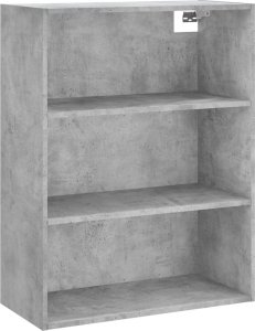 vidaXL Witrynka, szarość betonu 69,5x34x180 cm materiał drewnopochodny 5