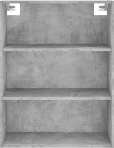vidaXL Witrynka, szarość betonu 69,5x34x180 cm materiał drewnopochodny 6