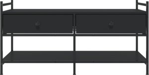 vidaXL Stolik kawowy, czarny, 99x50x50 cm 6