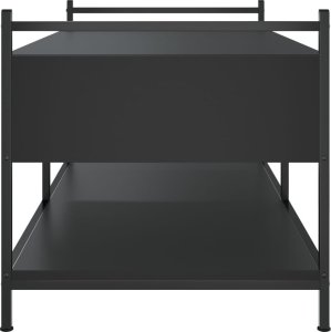 vidaXL Stolik kawowy, czarny, 99x50x50 cm 7