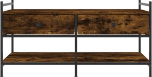 vidaXL Stolik kawowy, przydymiony dąb, 99x50x50 cm 6