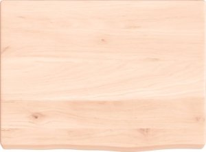vidaXL Blat do łazienki, 40x30x(2-4) cm, surowe, lite drewno 3
