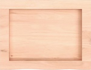 vidaXL Blat do łazienki, 40x30x(2-4) cm, surowe, lite drewno 4