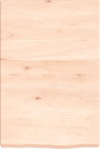 vidaXL Blat do łazienki, 40x60x(2-6) cm, surowe, lite drewno 3