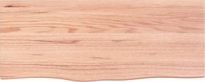 vidaXL Blat do łazienki, jasnobrązowy, 100x40x(2-4) cm, lite drewno 3