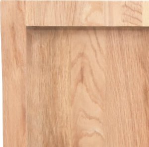 vidaXL Blat do łazienki, jasnobrązowy, 80x50x(2-4) cm, lite drewno 6