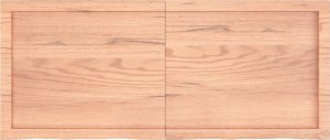 vidaXL Blat do łazienki, jasnobrązowy, 120x50x(2-4) cm, lite drewno 4