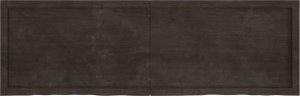 vidaXL Blat do łazienki, ciemnobrązowy, 160x50x(2-4) cm, lite drewno 4