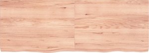 vidaXL Blat do stołu, jasnobrązowy, 140x50x(2-6)cm, lite drewno dębowe 3