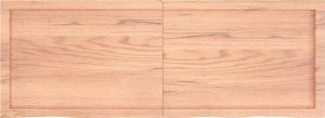 vidaXL Blat do stołu, jasnobrązowy, 140x50x(2-6)cm, lite drewno dębowe 4