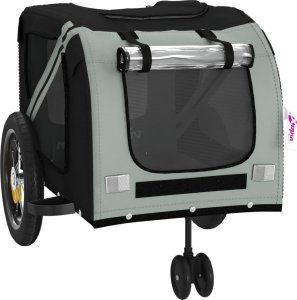 vidaXL Przyczepka rowerowa dla zwierząt, tkanina Oxford i żelazo 5