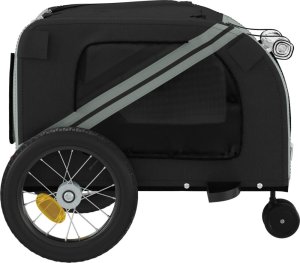 vidaXL Przyczepka rowerowa dla zwierząt, tkanina Oxford i żelazo 7