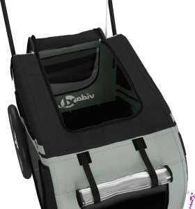 vidaXL Przyczepka rowerowa dla zwierząt, tkanina Oxford i żelazo 10