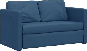 vidaXL Sofa podłogowa 2-w-1, niebieska, 112x174x55 cm, tkanina 4