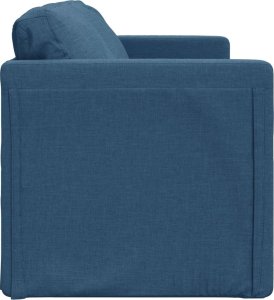 vidaXL Sofa podłogowa 2-w-1, niebieska, 112x174x55 cm, tkanina 6