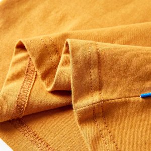 vidaXL Koszulka dziecięca z długimi rękawami, ciemna ochra, 104 6