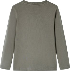 vidaXL Koszulka dziecięca z długimi rękawami, khaki, 92 2