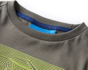 vidaXL Koszulka dziecięca z długimi rękawami, khaki, 92 3