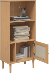 vidaXL Regał SENJA brązowy 60x35x130 cm sosnowy 4