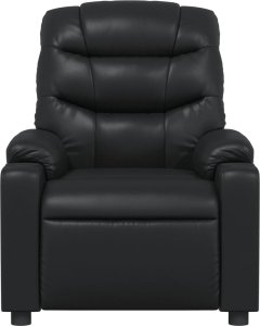 vidaXL Rozkładany fotel masujący, czarny, sztuczna skóra 7