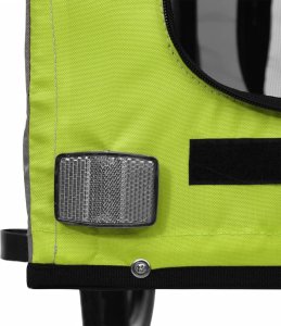 vidaXL Przyczepka rowerowa dla zwierząt, tkanina Oxford i żelazo 11