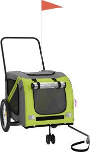 vidaXL Przyczepka rowerowa dla zwierząt, tkanina Oxford i żelazo 2