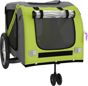 vidaXL Przyczepka rowerowa dla zwierząt, tkanina Oxford i żelazo 5