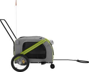 vidaXL Przyczepka rowerowa dla zwierząt, tkanina Oxford i żelazo 6