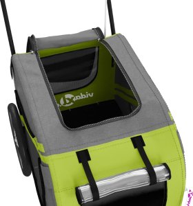 vidaXL Przyczepka rowerowa dla zwierząt, tkanina Oxford i żelazo 10