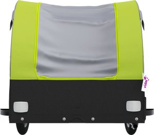 vidaXL Przyczepka rowerowa, czarno-zielona, 45 kg, żelazo 6