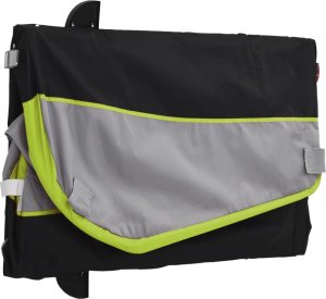 vidaXL Przyczepka rowerowa, czarno-zielona, 45 kg, żelazo 9