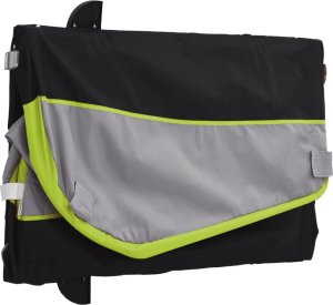 vidaXL Przyczepka rowerowa, czarno-zielona, 30 kg, żelazo 9