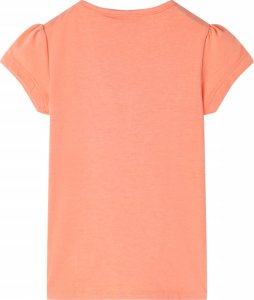 vidaXL Koszulka dziecięca, neonowy pomarańcz, 140 2