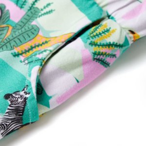 vidaXL Szorty dziecięce ze sznurkiem, jasna mięta, 92 5