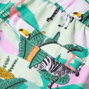 vidaXL Szorty dziecięce ze sznurkiem, jasna mięta, 92 6