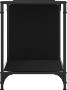vidaXL Szafka pod TV, czarna, 153x37x50 cm 5
