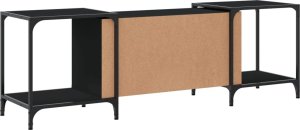 vidaXL Szafka pod TV, czarna, 153x37x50 cm 6