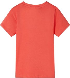 vidaXL Koszulka dziecięca z krótkimi rękawami, jasnoczerwona, 140 2