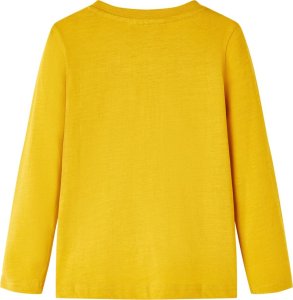 vidaXL Koszulka dziecięca z długimi rękawami ochrowy 116 2