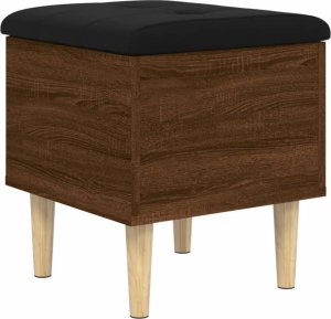 vidaXL Ławka ze schowkiem, brązowy dąb, 42x42x46 cm 2